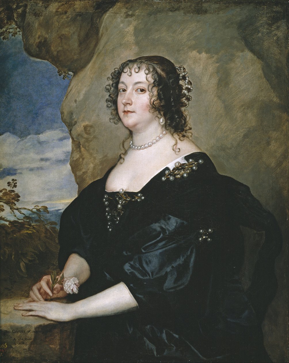 Oxfordin kreivitär Beatricen muotokuva tekijältä Anthony van Dyck