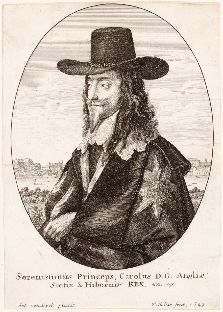 Kaarle I:n muotokuva, pub. 1649 tekijältä Anthony van Dyck
