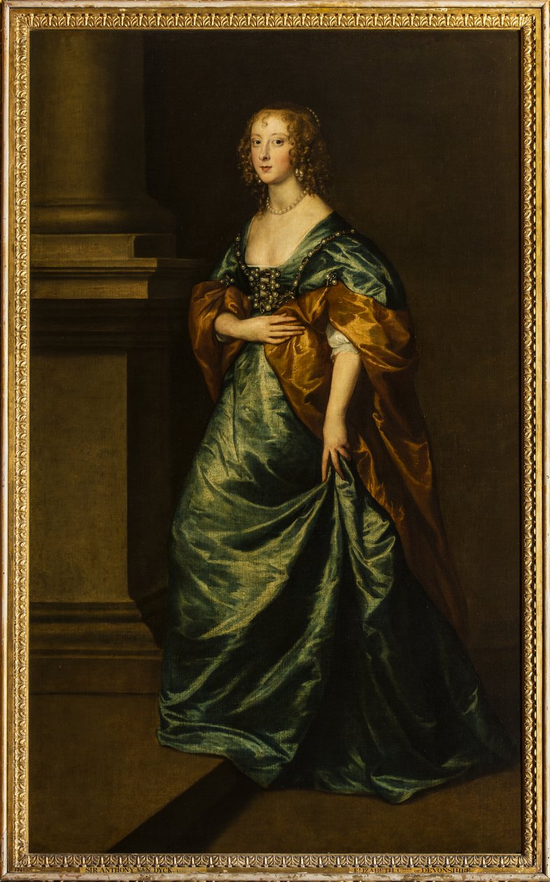 Muotokuva Elizabeth Cecilistä, Devonshiren kreivitärestä, n. 1639 (öljy kankaalle) tekijältä Anthony van Dyck