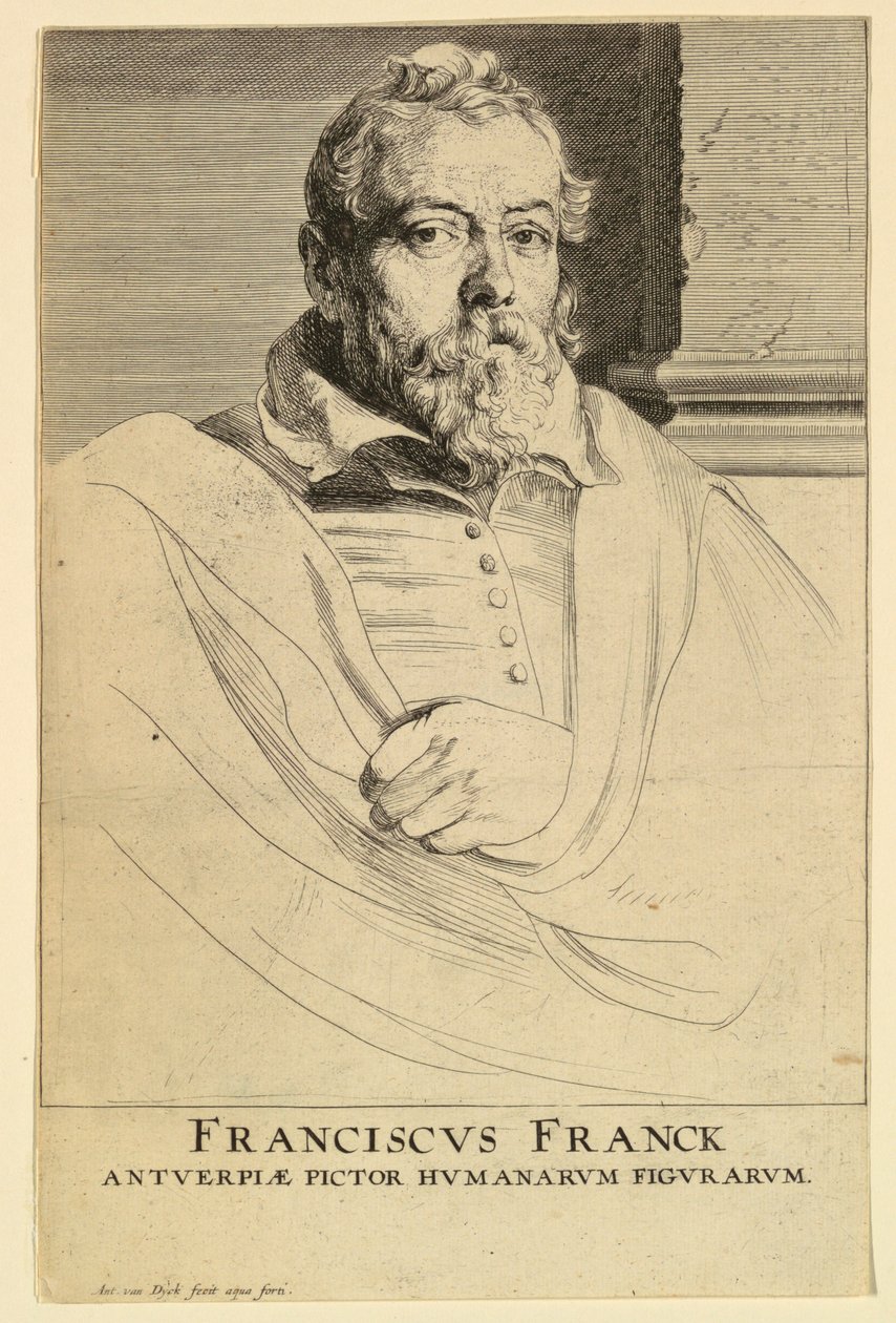 Frans Franckenin muotokuva miesten prinssien ikoneista tekijältä Anthony van Dyck