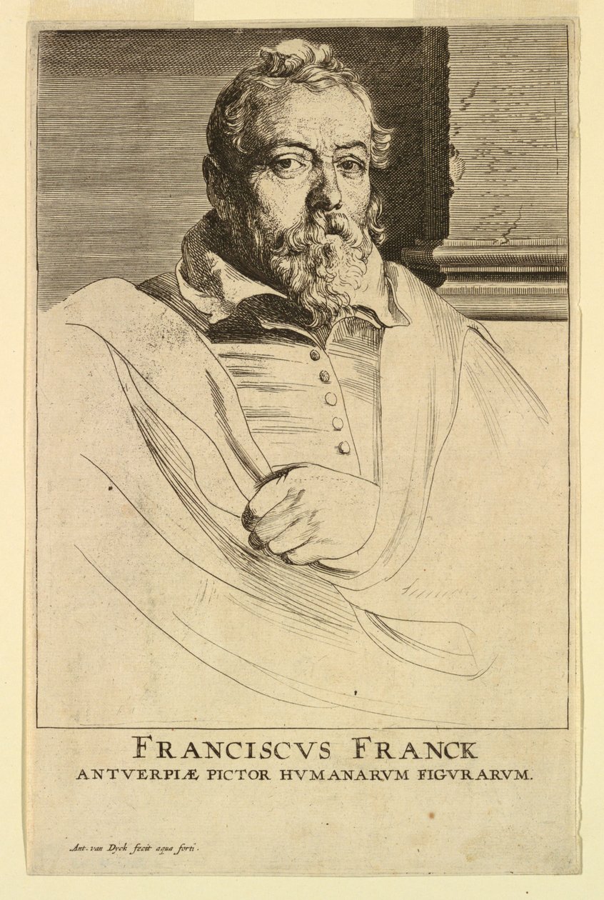 Frans Franckenin muotokuva miesten prinssien ikoneista tekijältä Anthony van Dyck