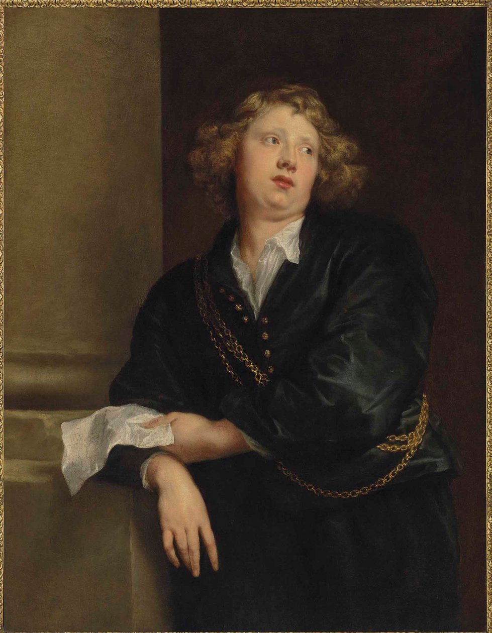 Antwerpenin katedraalin urkurin Henricus Libertin (1600-1669) muotokuva. tekijältä Anthony van Dyck