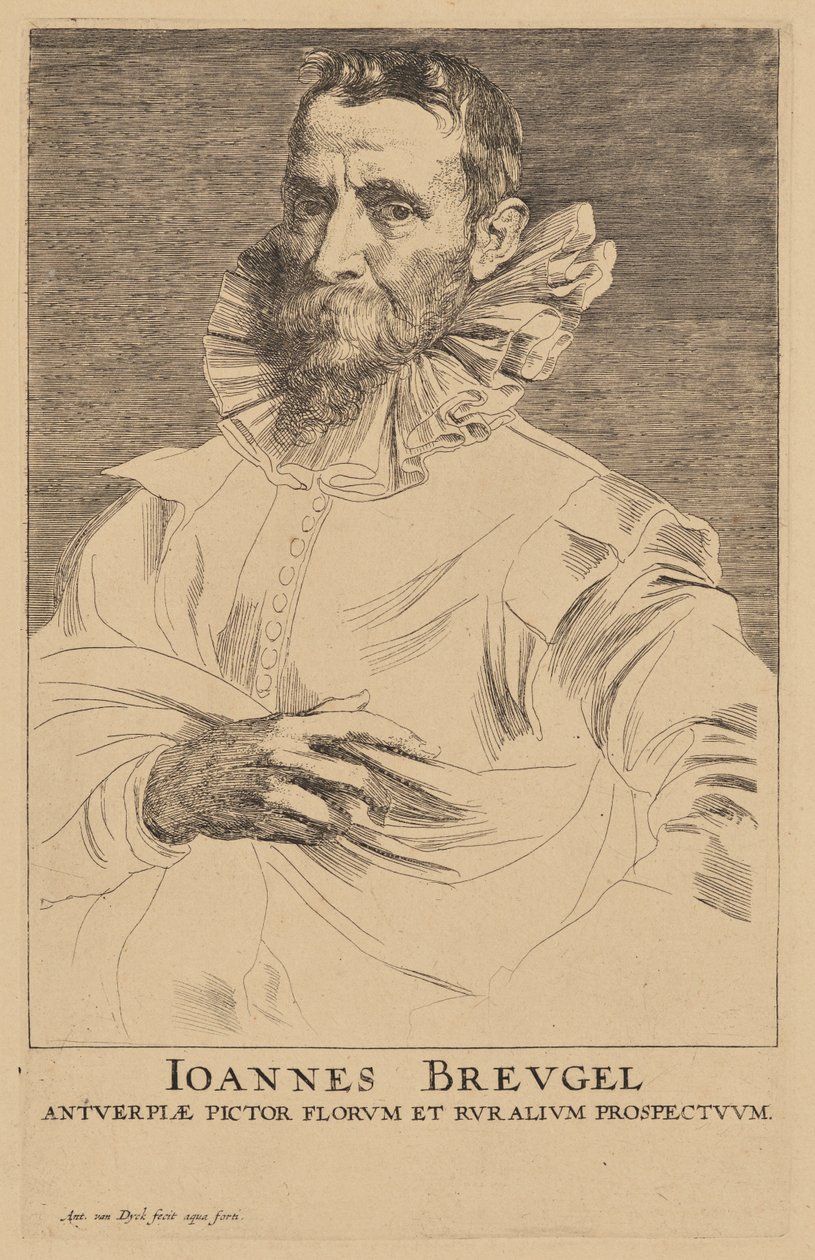 Jan Bruegel vanhemman muotokuva tekijältä Anthony van Dyck