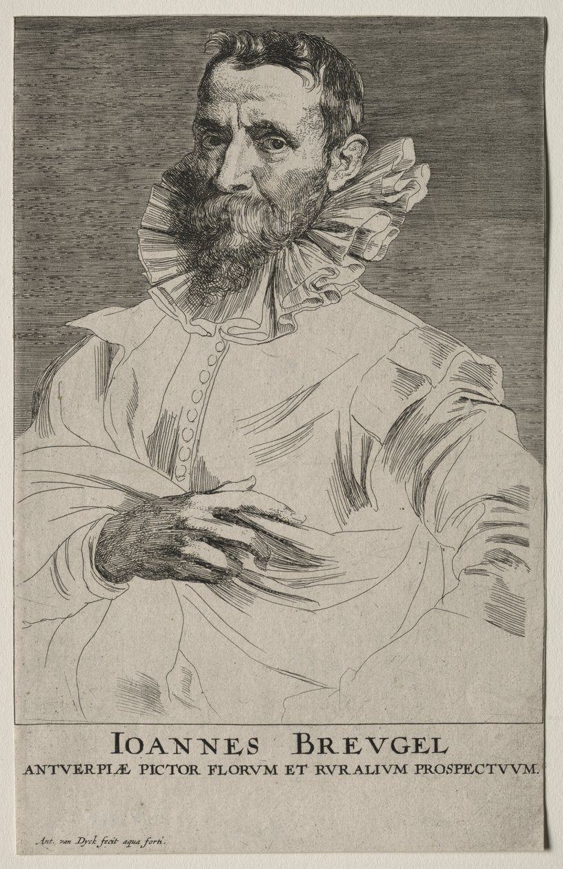 Jan Brueghelin muotokuva tekijältä Anthony van Dyck