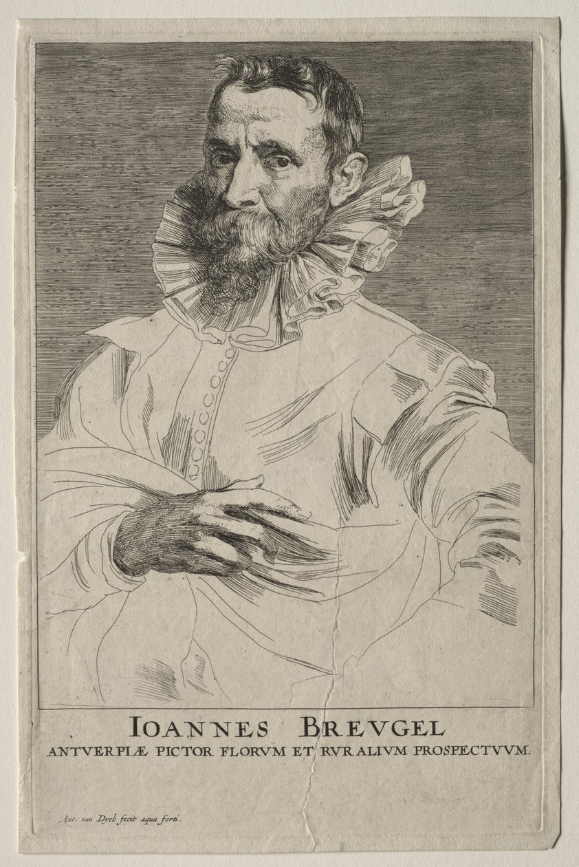 Jan Brueghelin muotokuva tekijältä Anthony van Dyck
