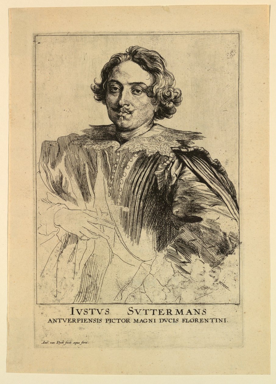 Justus Sustermansin muotokuva miesten prinssien ikoneista tekijältä Anthony van Dyck