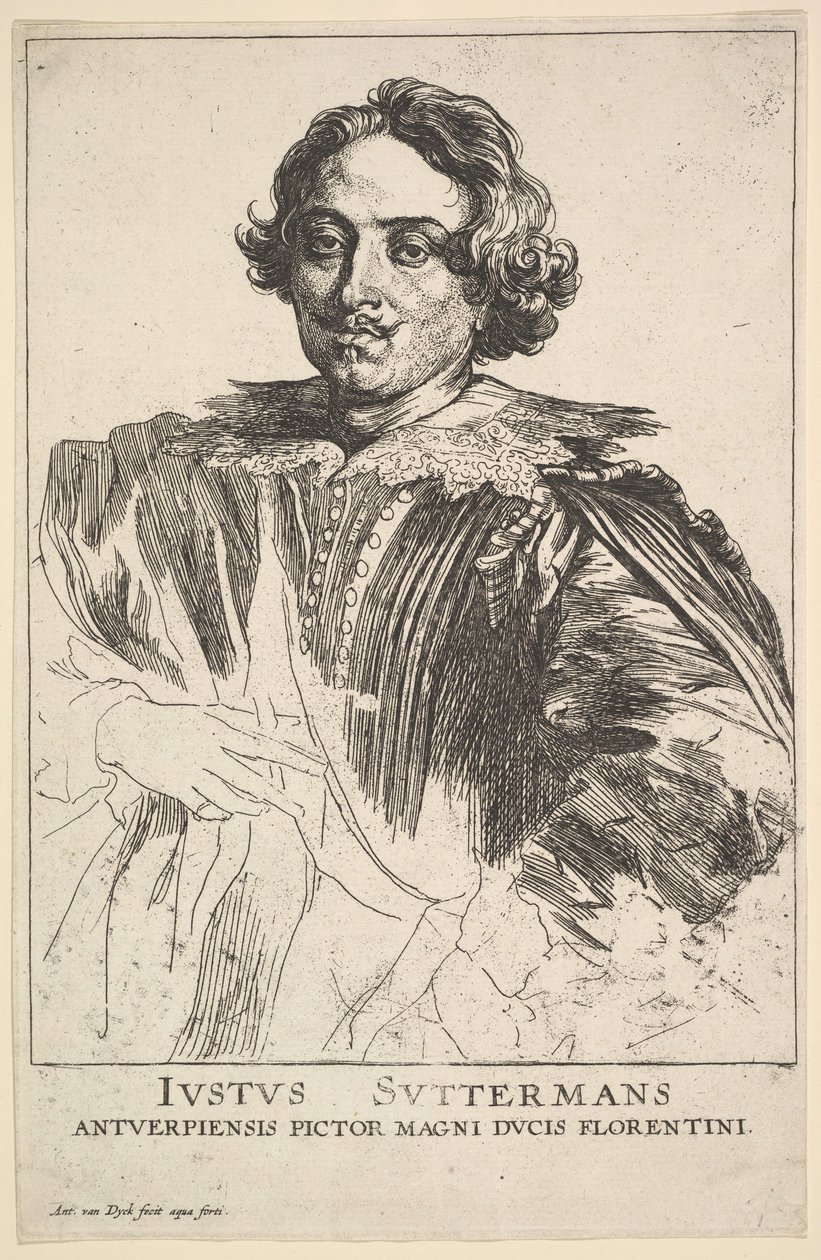 Justus Suttermansin muotokuva 1600-luvulta. tekijältä Anthony van Dyck