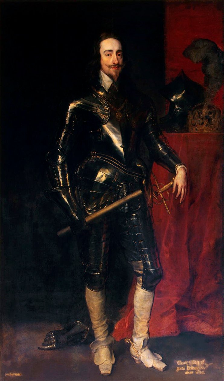Englannin, Skotlannin ja Irlannin kuninkaan Kaarle I:n muotokuva 1600-1649, 1638. tekijältä Anthony van Dyck