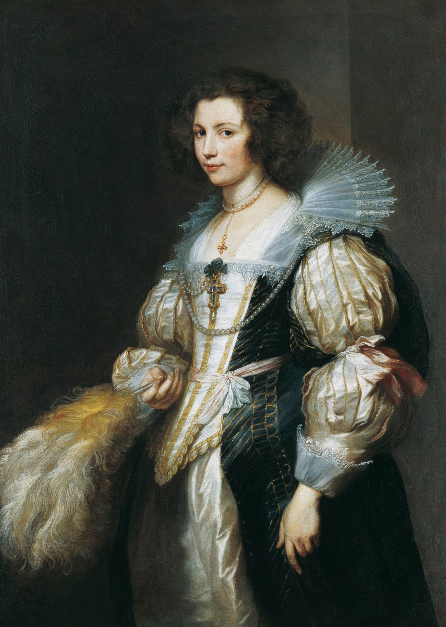 Muotokuva Maria Louis de Tassisista (1611-1638), kanonisti Antoine de Tassisin tyttärestä. tekijältä Anthony van Dyck