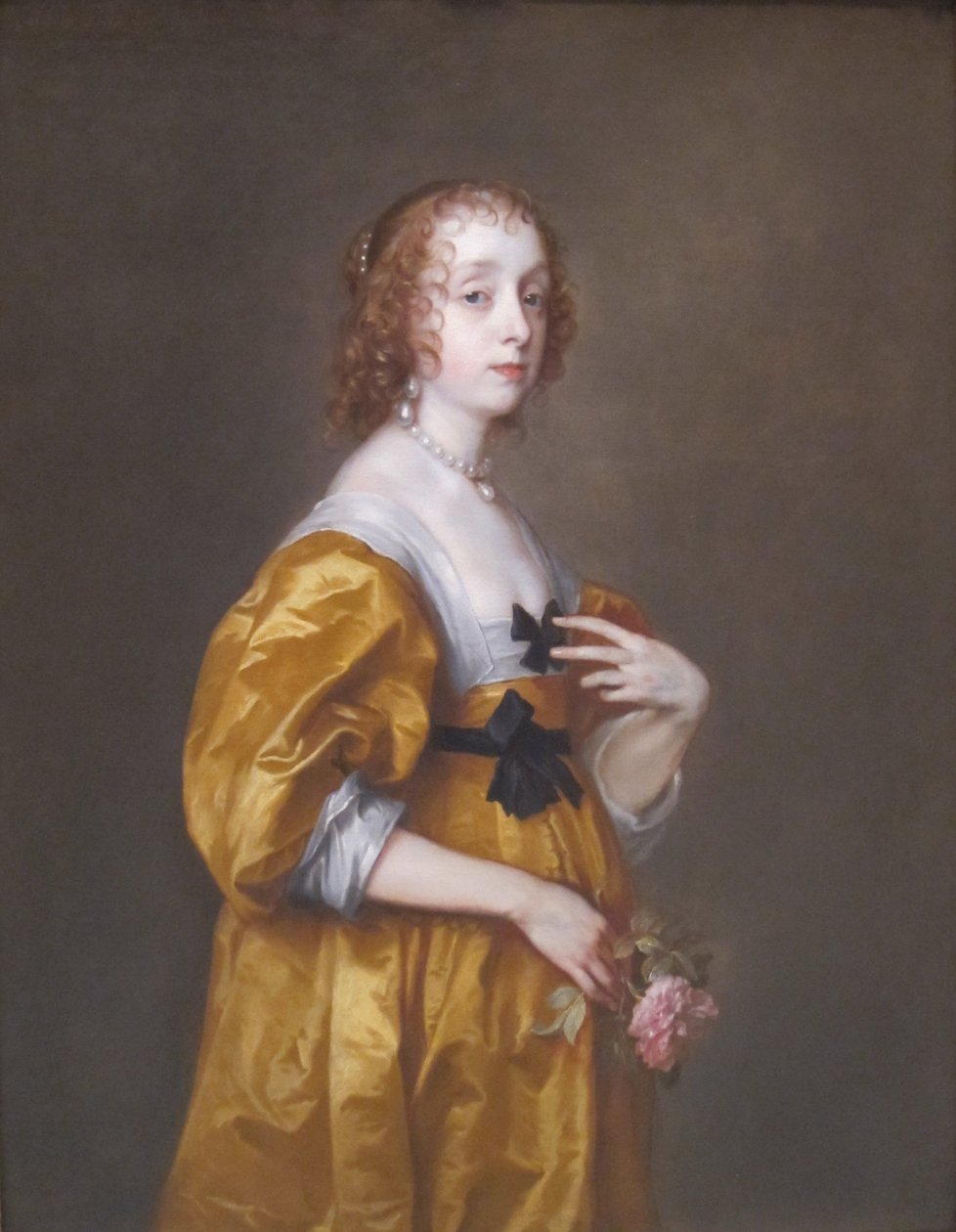 Muotokuva Mary Stewartista, Richmondin herttuattaresta ja Lennoxin herttuattaresta (1622-1685), entisestä Lady Mary Villiersistä. tekijältä Anthony van Dyck