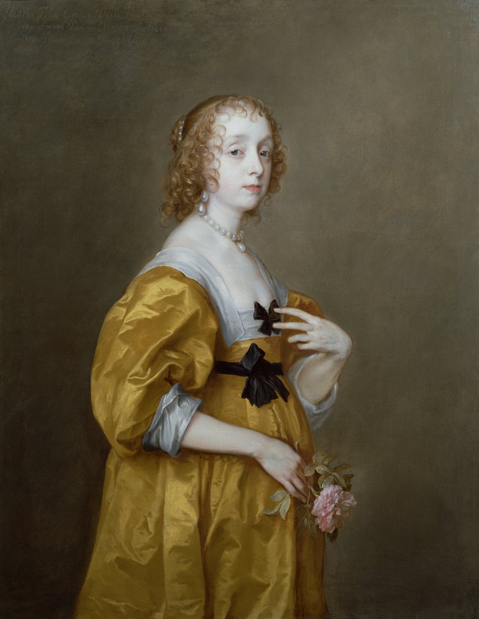 Muotokuva Mary Villiersistä (1622-85) Lady Herbert of Shurland tekijältä Anthony van Dyck