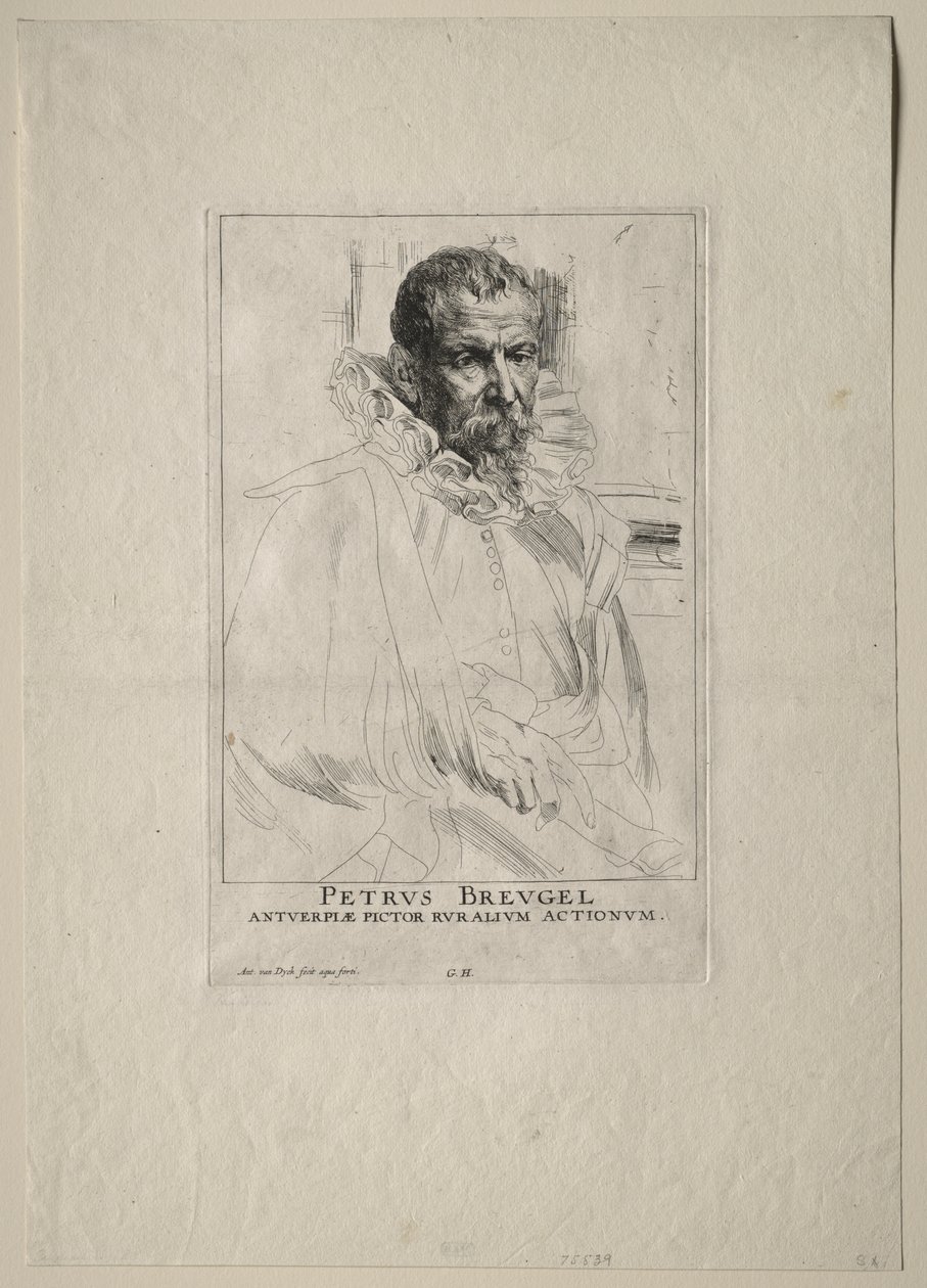 Pieter Breughelin muotokuva tekijältä Anthony van Dyck