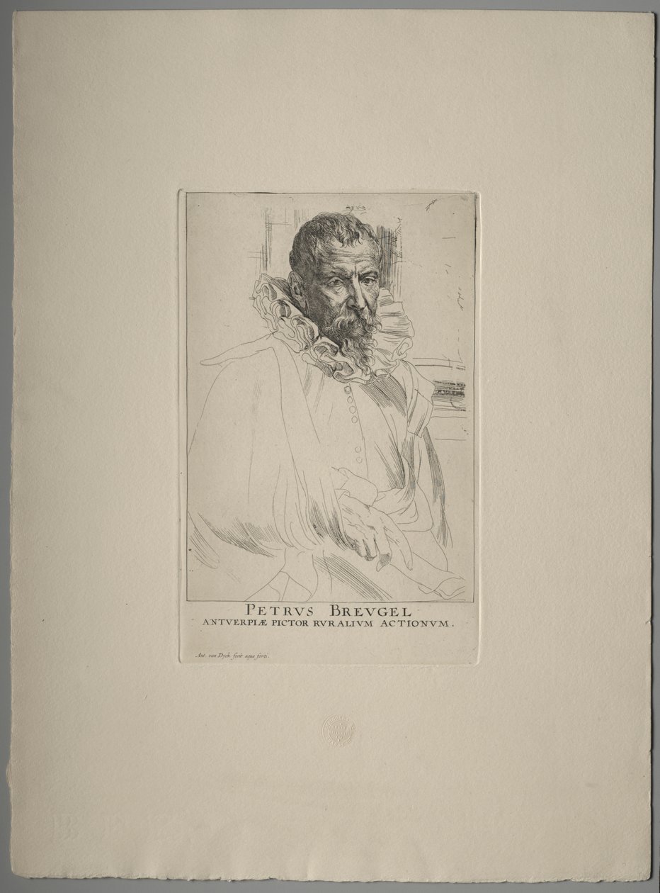 Pieter Brueghelin muotokuva tekijältä Anthony van Dyck