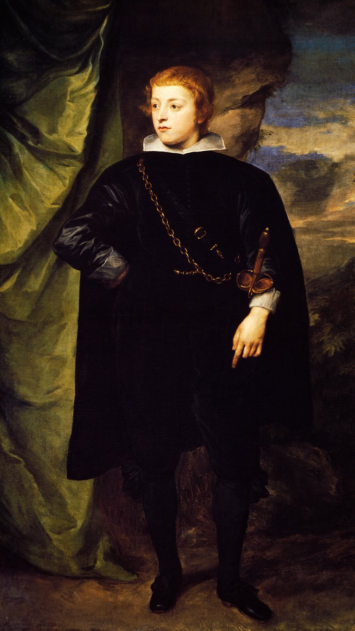 Pfalzin prinssi Charles Louisin muotokuva (Mannheim 1617-1680), Anthony van Dyckin (1599-1641) maalaus tekijältä Anthony van Dyck