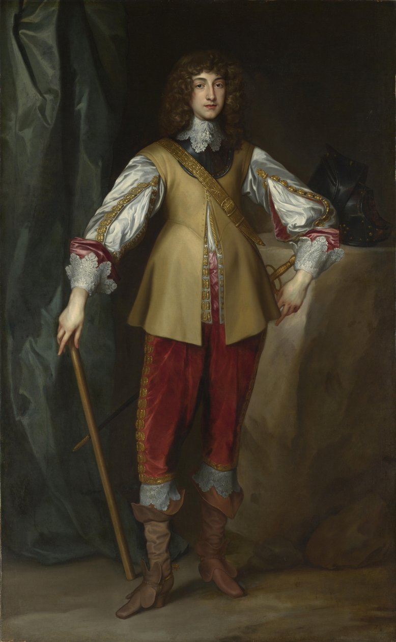 Reinin prinssi Rupertin muotokuva 1619-1682, Cumberlandin herttua, noin 1637 tekijältä Anthony van, Dyck