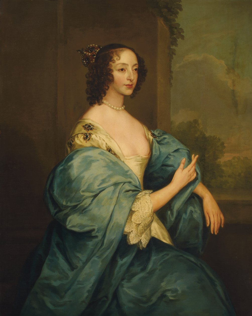 Kuningatar Henrietta Marian muotokuva tekijältä Anthony van Dyck