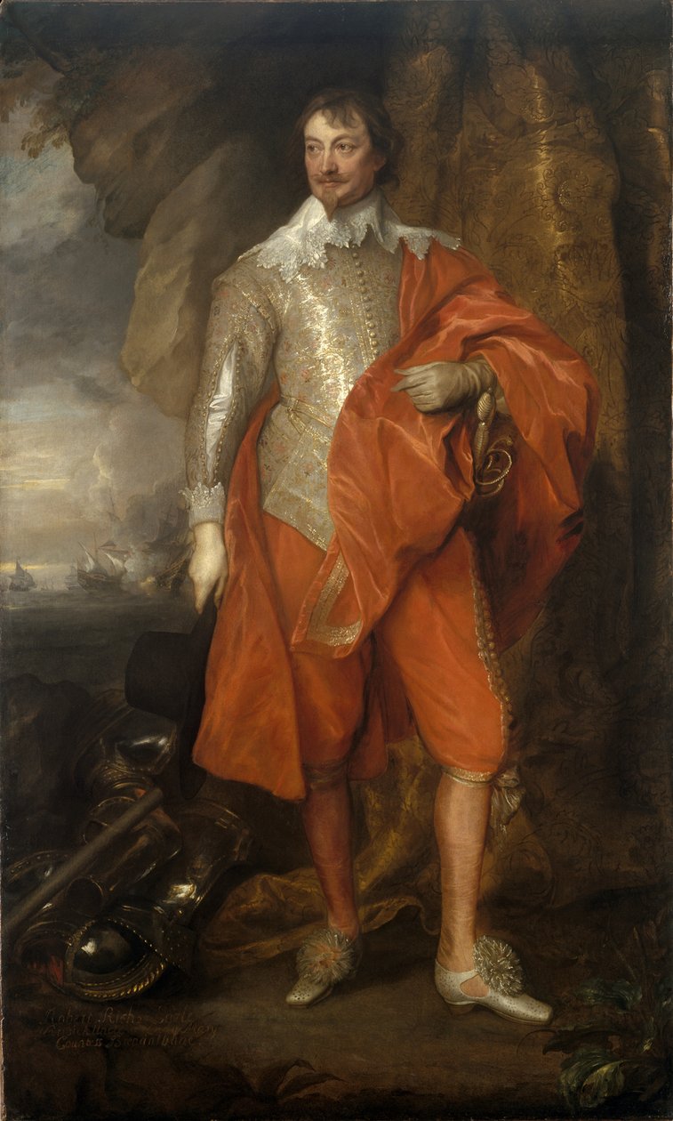 Muotokuva Robert Richistä, Warwickin toisesta jaarlista 1587–1658, vuosina 1632–1641 tekijältä Anthony van Dyck