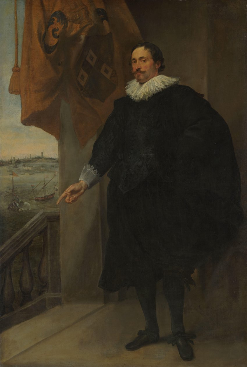Muotokuva aatelismiehestä, mahdollisesti Adriaan van der Borchtista tekijältä Anthony van Dyck