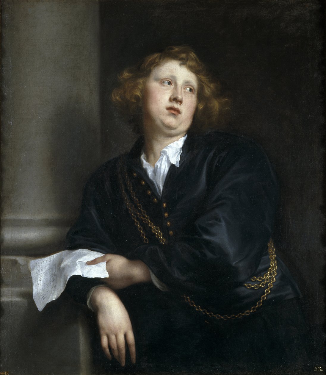 Säveltäjä ja urkuri Henricus Libertin muotokuva 1610-1669 tekijältä Anthony van Dyck