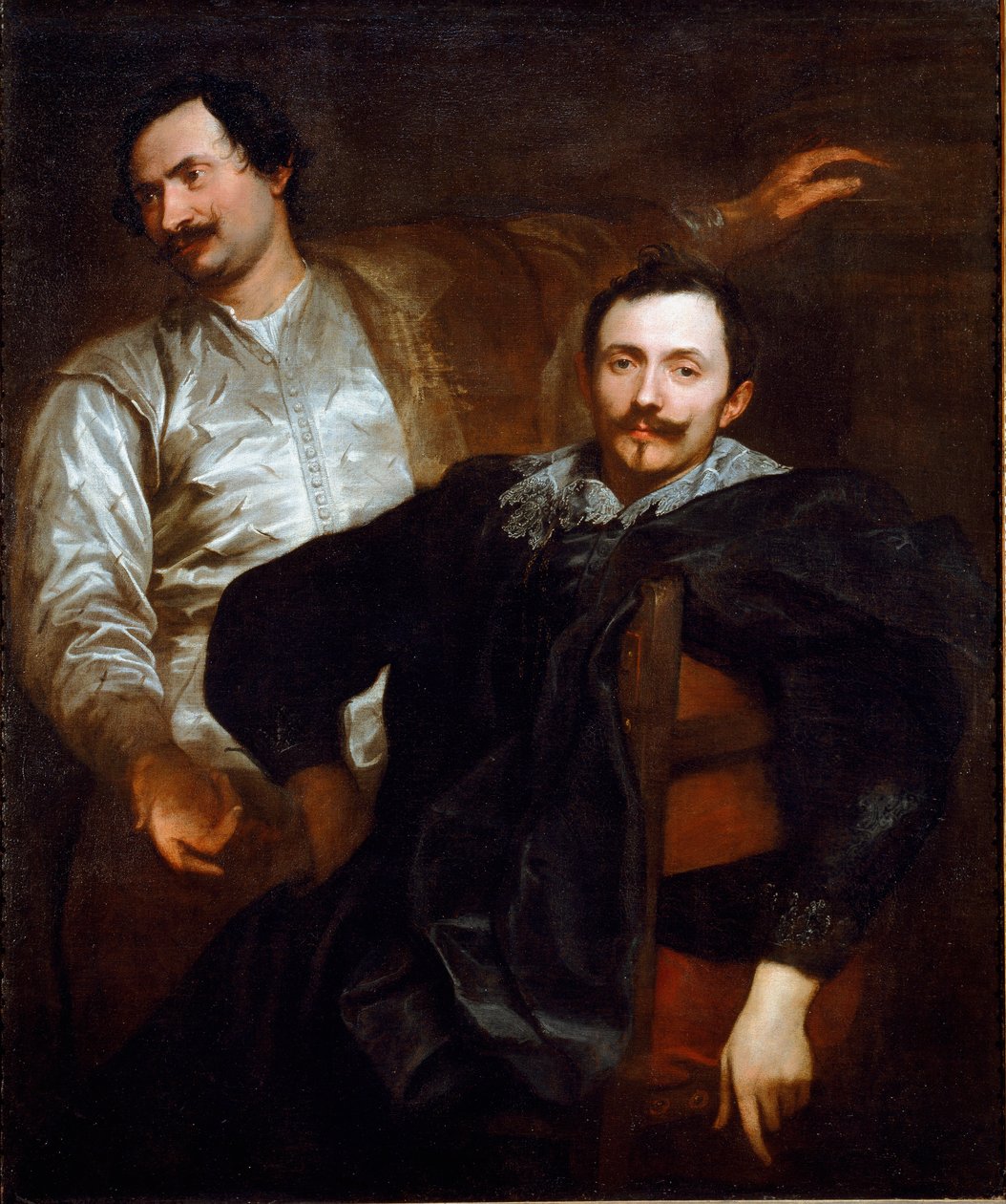 Muotokuva Waelin maalareista Lucasista (1591-1661) ja Cornelisista (1592-1669)” Antonie Van Dyckin (1599-1641) maalaus 1627 Dim. 120x101 cm Rooma, Pinacoteca Capitolina, inv. 71 tekijältä Anthony van Dyck