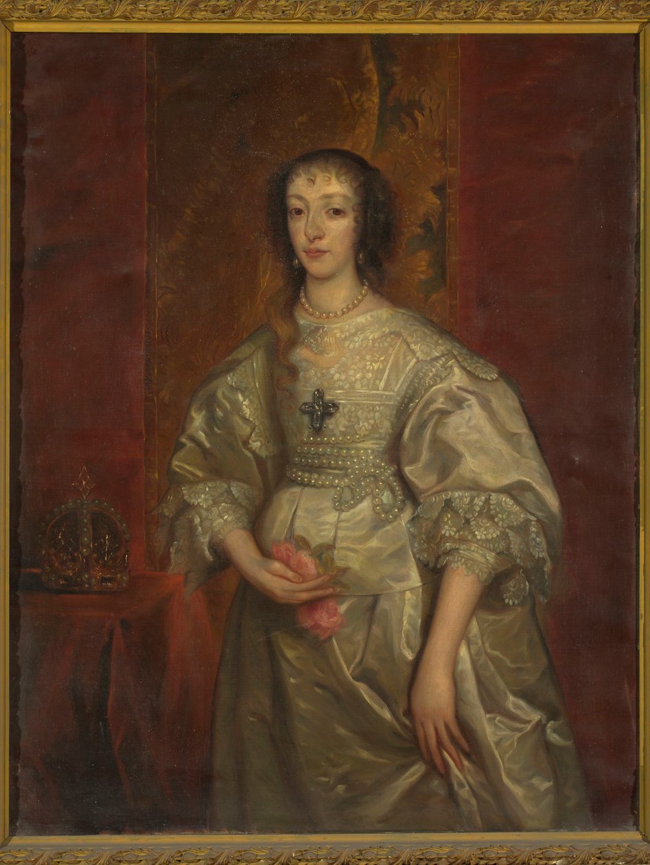 Englannin kuningattaren Henrietta Marian (1609-1699) muotokuva tekijältä Anthony van Dyck