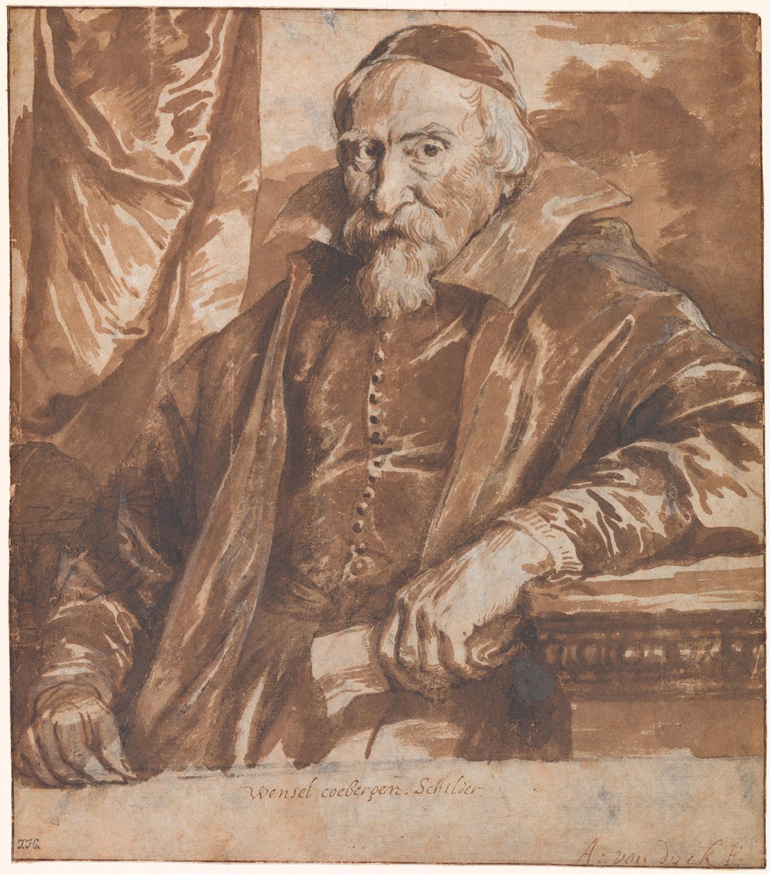 Wenzel Coebergerin (Coebergher) muotokuva tekijältä Anthony van Dyck