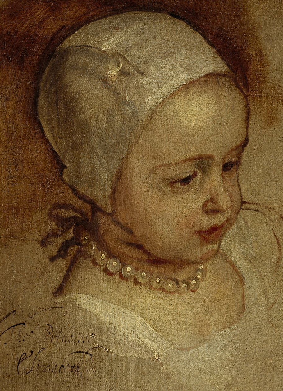 Prinsessa Elizabeth, 1635 - 1650, ja prinsessa Anne, 1637 - 1640. Kaarle I:n tyttäret tekijältä Anthony van Dyck