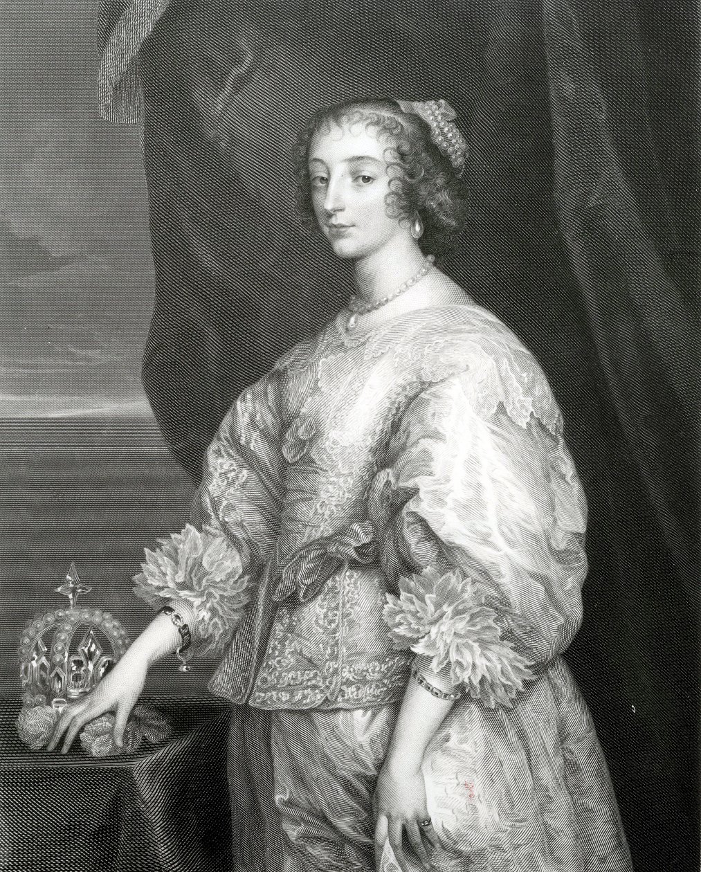 Kuningatar Henrietta Maria, 1851 tekijältä Anthony van Dyck
