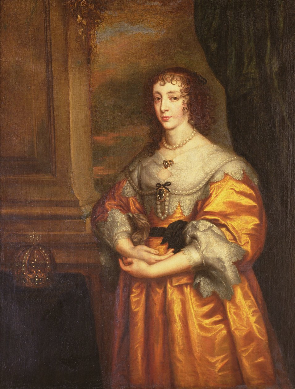 Kuningatar Henrietta Maria, n. 1633 tekijältä Anthony van Dyck