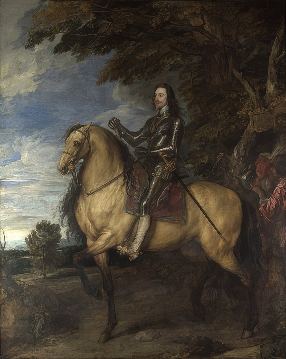 Kaarle I:n ratsastusmuotokuva noin 1637-1638 tekijältä Anthony van Dyck