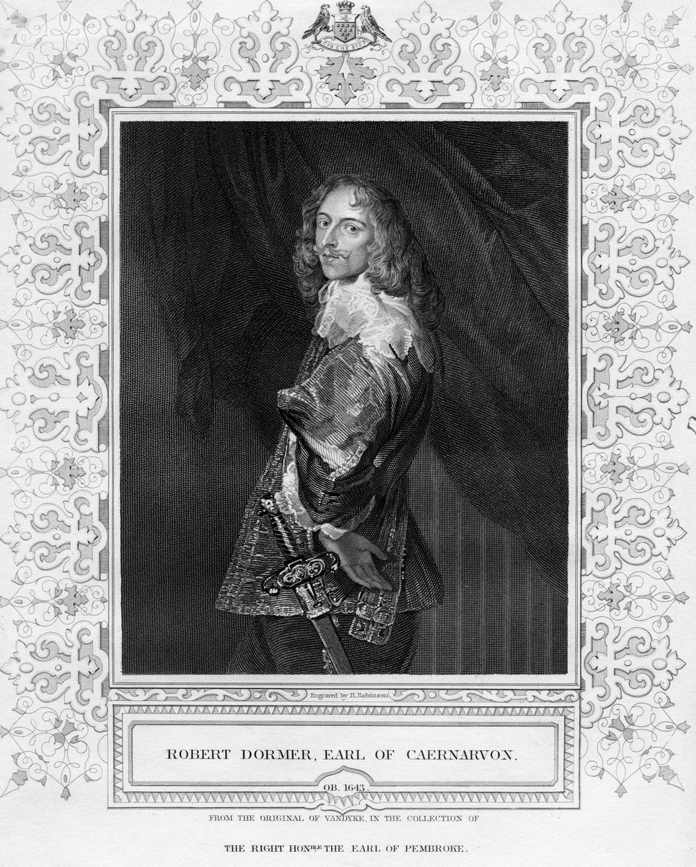 Robert Dormer, Earl of Carnarvon, vedos H. Robinson, kuvitus "Lodge