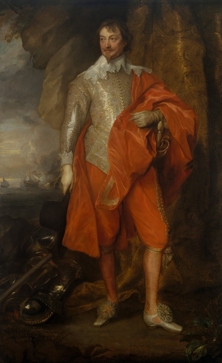Robert Rich 1587-1658, Warwickin toinen jaarli, n. 1632-35. tekijältä Anthony van Dyck
