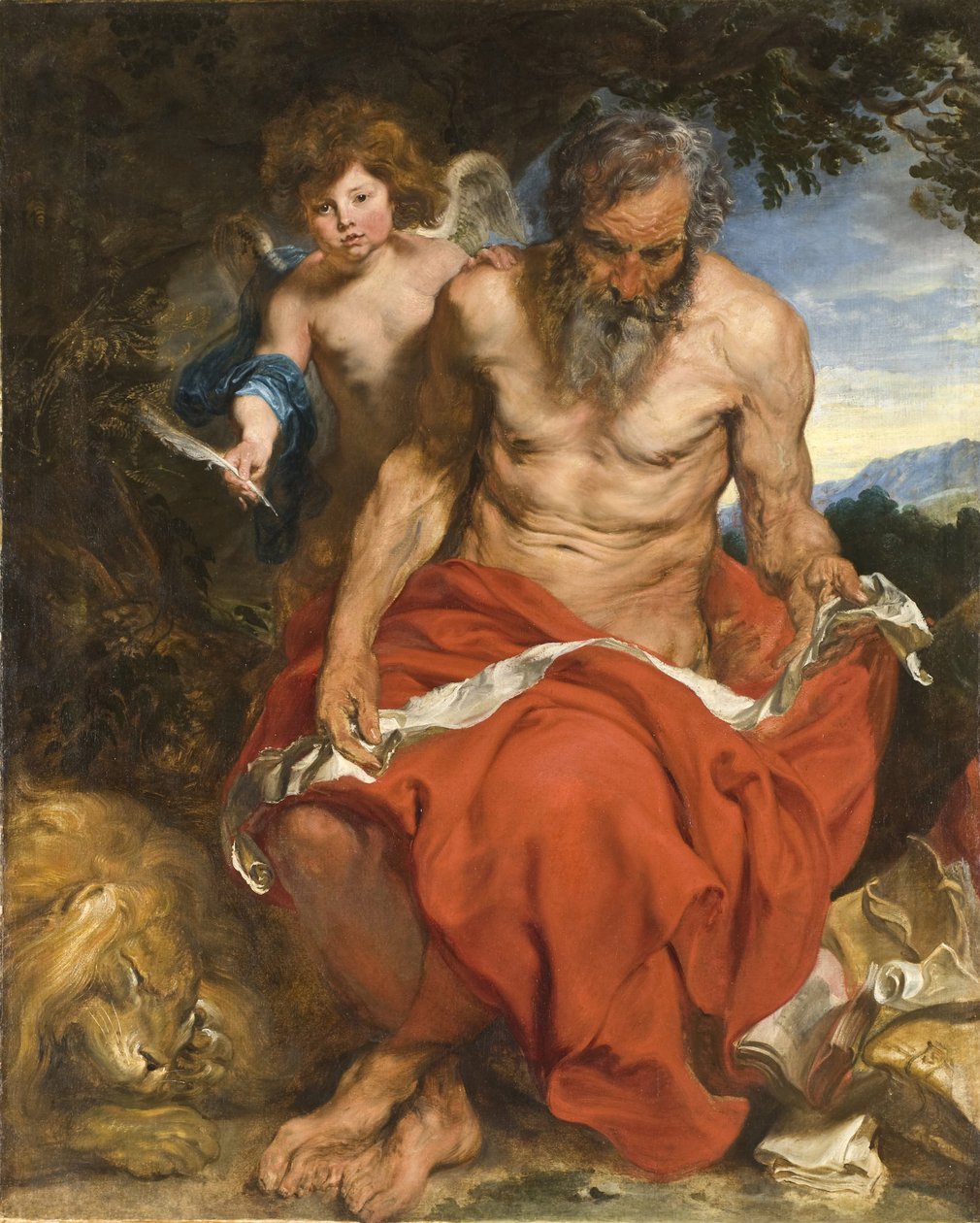 Pyhä Hieronymus, 1618-1619 tekijältä Anthony van Dyck