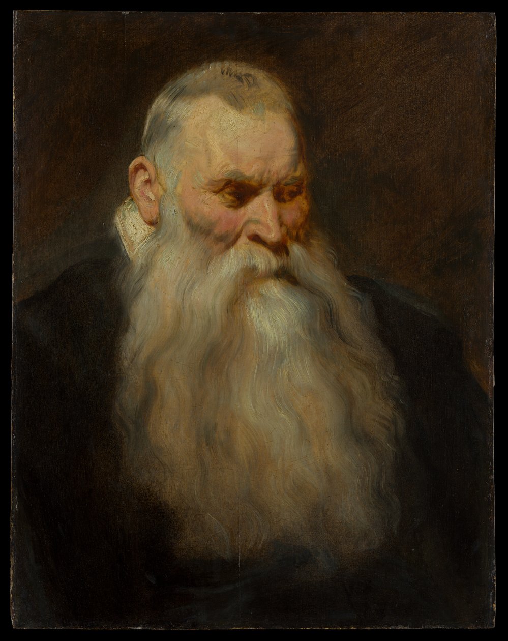 Tutkielma valkopartaisen vanhan miehen päästä tekijältä Anthony van Dyck