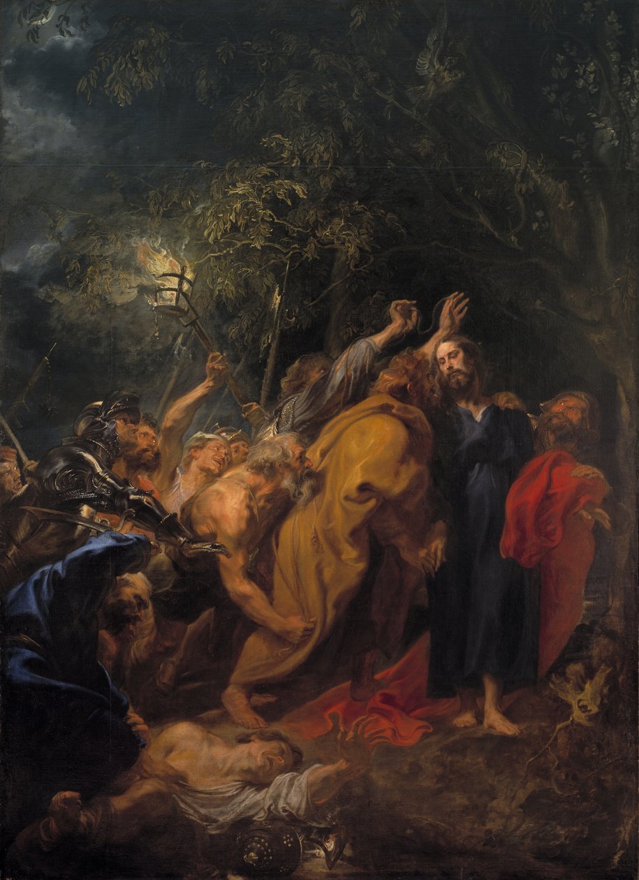 Kristuksen vangitseminen tekijältä Anthony van Dyck