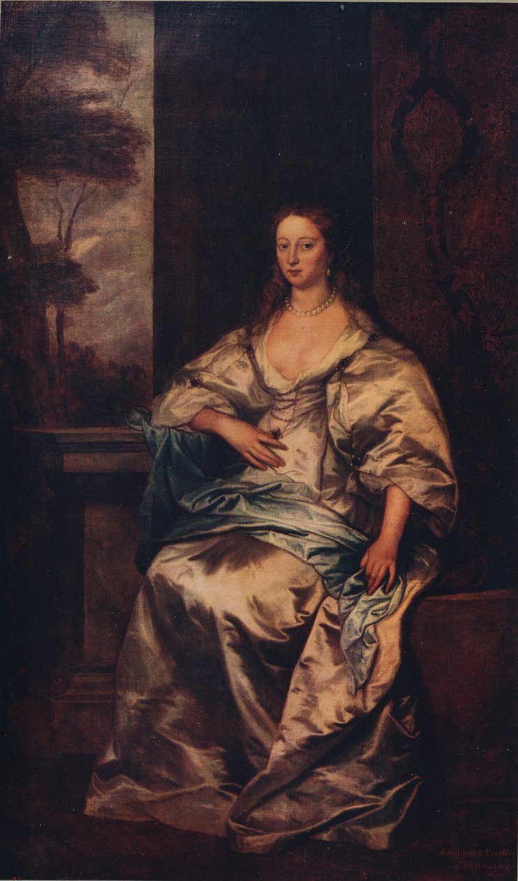 Southamptonin kreivitär, 1640-1641, n. 1915 tekijältä Anthony van Dyck