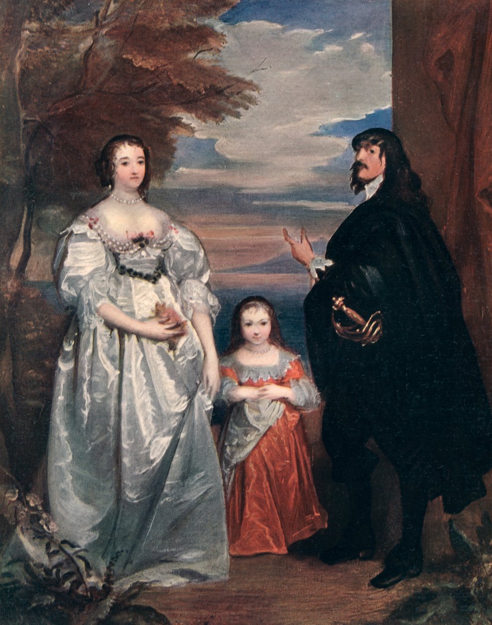 Derbyn jaarli ja kreivitär ja Child, 1632-1641 1910. tekijältä Anthony van Dyck