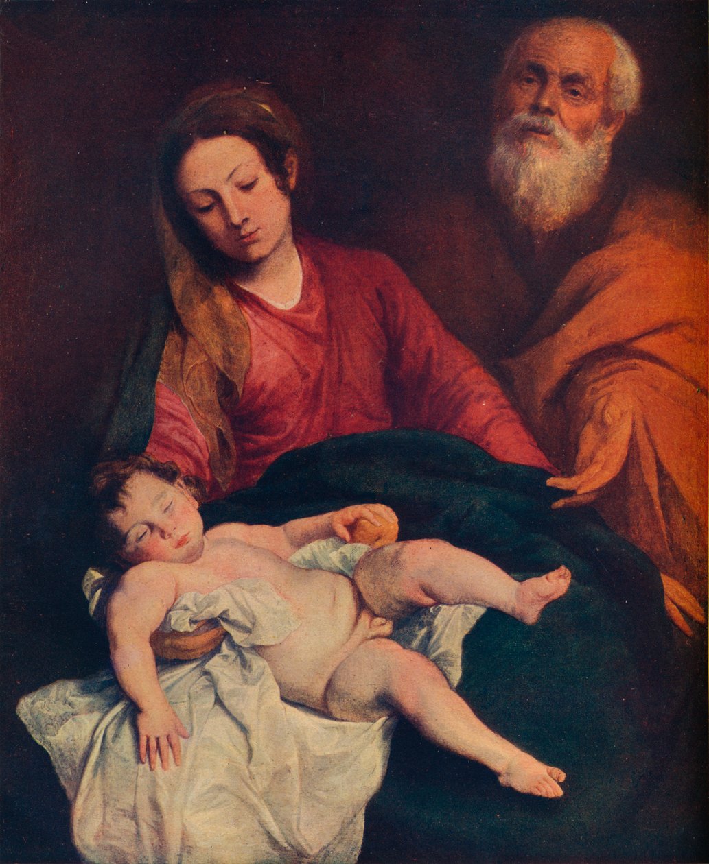 Pyhä perhe, c1624 tekijältä Anthony van Dyck