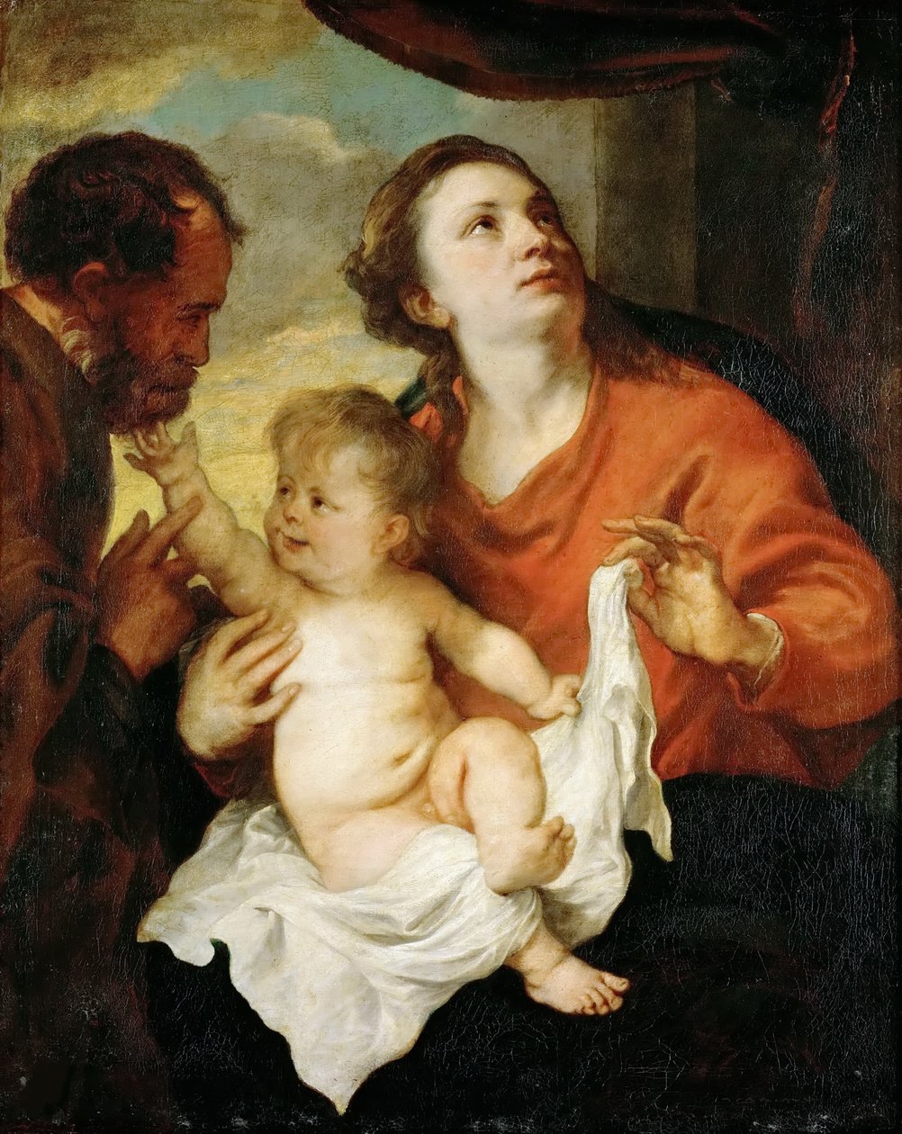 Pyhä perhe, noin 1627. tekijältä Anthony van Dyck