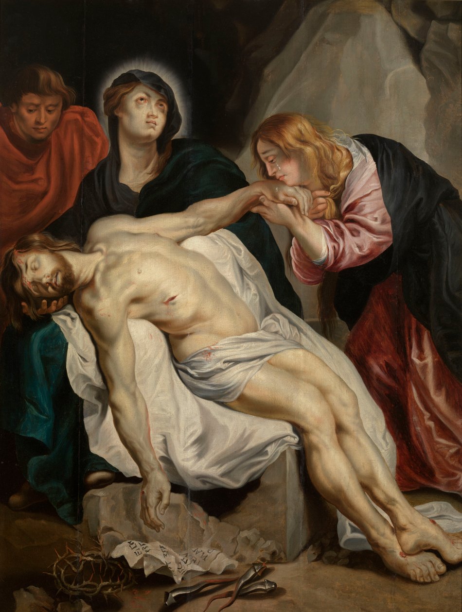 Kuolleen Kristuksen suru tekijältä Anthony van Dyck