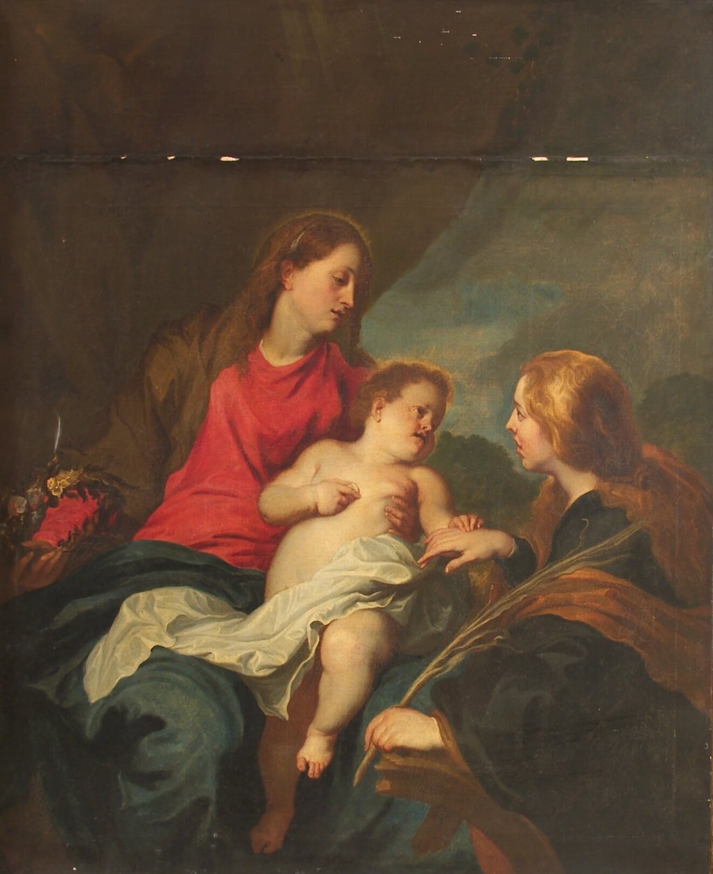 Pyhän Katariinan Aleksandrialaisen mystinen häät tekijältä Anthony van Dyck