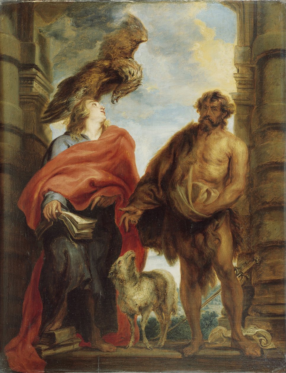 Kaksi pyhää Johannes tekijältä Anthony van Dyck