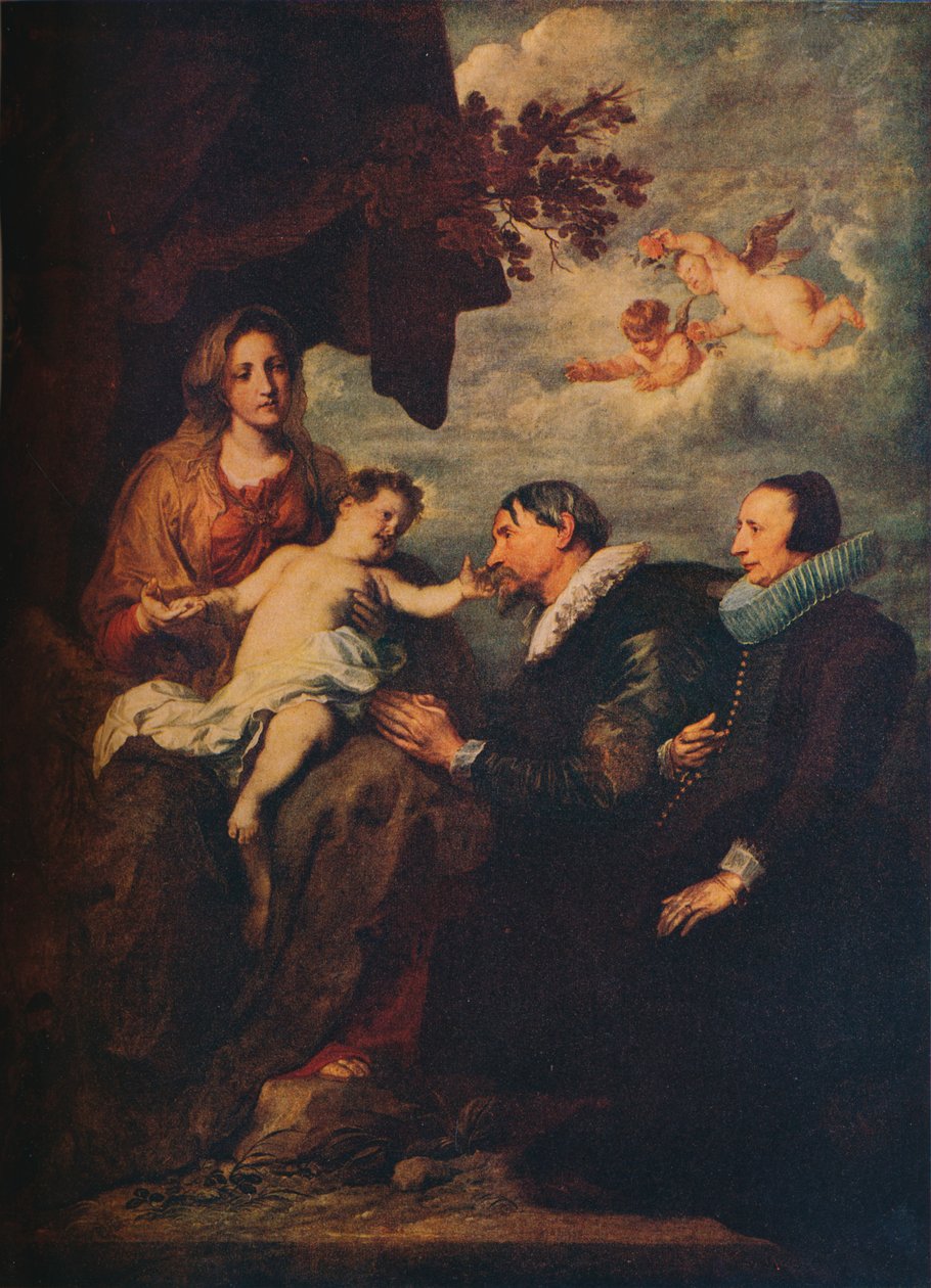 Neitsyt lahjoittajien kanssa, n. 1630 tekijältä Anthony van Dyck