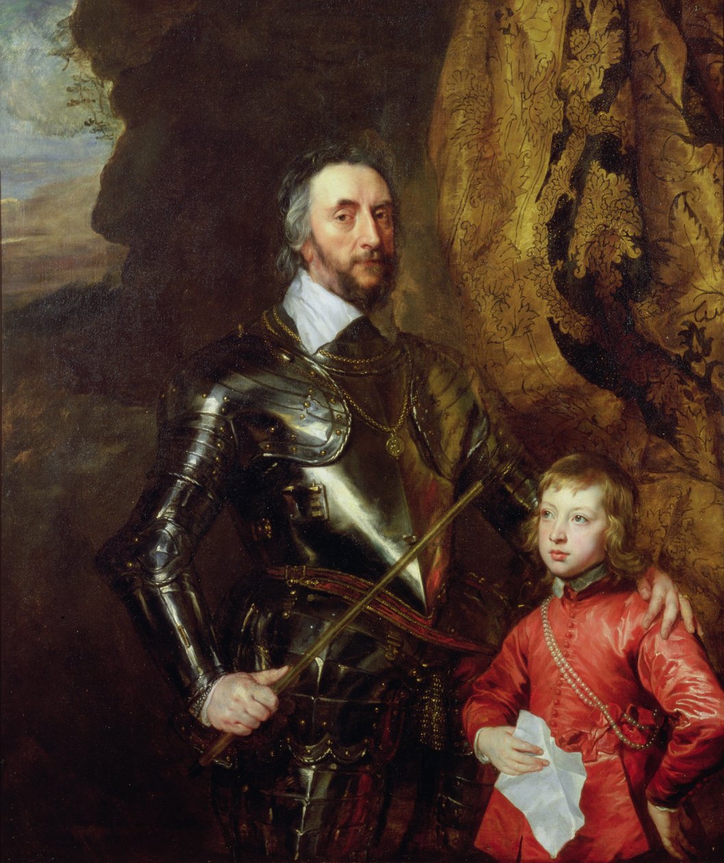 Thomas Howard, Arundelin toinen jaarli pojanpoikansa Thomasin, myöhemmin Norfolkin 5. herttua kanssa, 1635-1636 tekijältä Anthony van Dyck