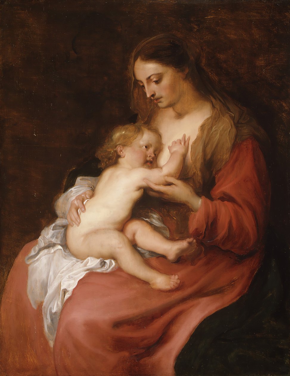 Neitsyt ja lapsi, n. 1620. tekijältä Anthony van Dyck