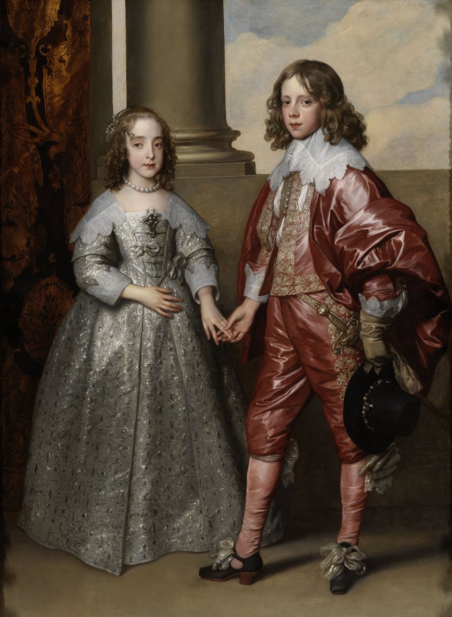 William II, Orangen prinssi, ja hänen morsiamensa Mary Stuart tekijältä Anthony van Dyck