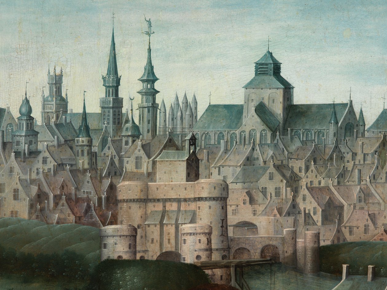 Yksityiskohta Juan Pardo II:n ja hänen vaimonsa Anna Ingenieulandtin ja Maria Anchemantin muotokuvasta tekijältä Anthuenis (1536 1613) Claeissins or Claeissens