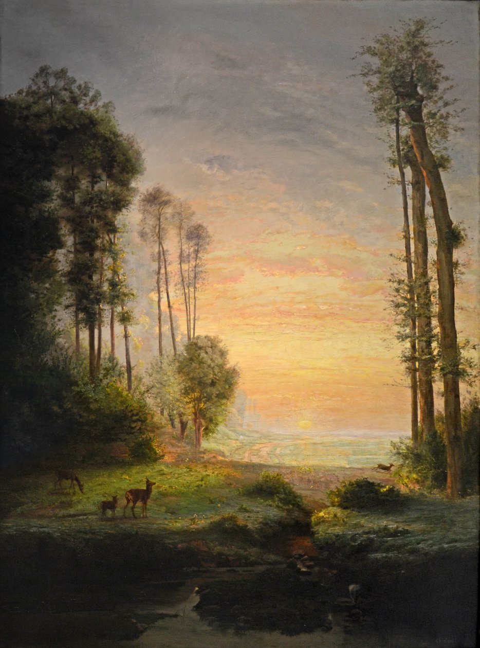 Le soleil boit la rosée, huile sur toile, tekijältä Antoine Chintreuil
