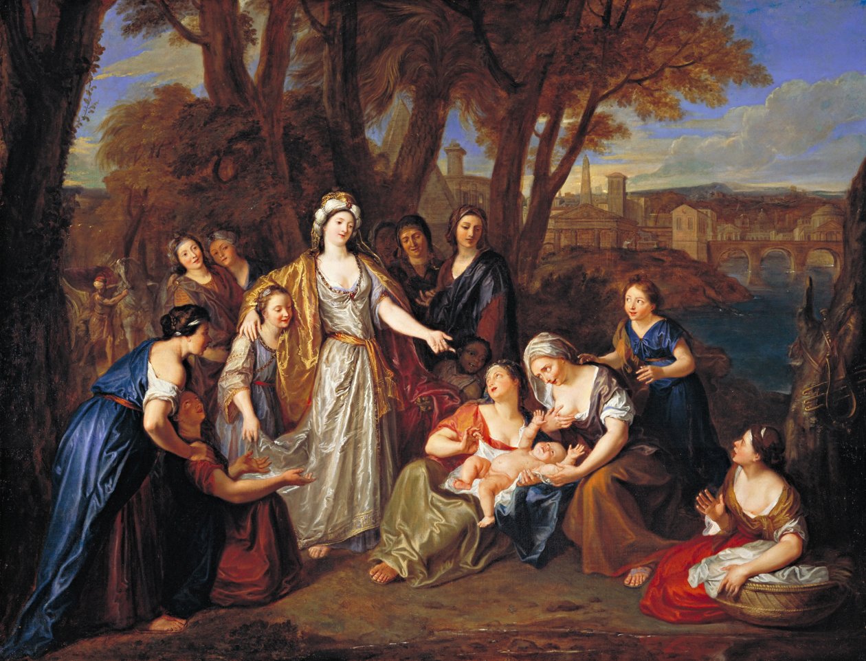 Mooseksen löytö ennen vuotta 1699 tekijältä Charles Antoine Coypel