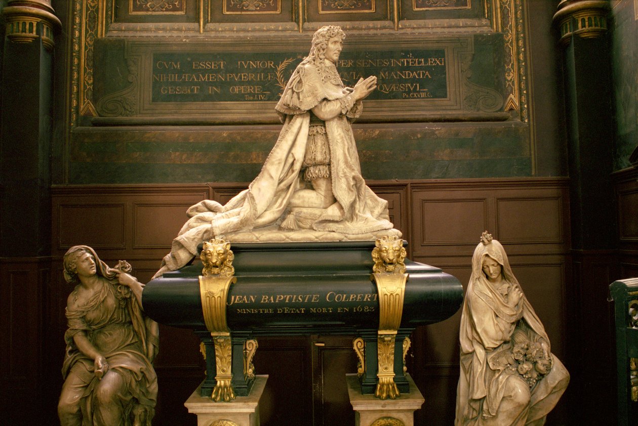Jean-Baptiste Colbert de Torcyn (1619-83) hauta n. 1685-87 (marmori ja kullattu pronssi) (katso myös 248119 ja 248120) tekijältä Antoine Coysevox